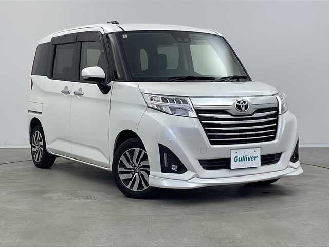 トヨタ ルーミー カスタムG 新潟県 2019(令1)年 1.8万km パール 衝突被害軽減システム/コーナーセンサー/横滑り防止装置/盗難防止装置/クルーズコントロール/純正SDナビ【NSCN‐W68】/ワンセグTV/バックカメラ/Bluetooth接続/ETC/ドライブレコーダー/両側パワースライド/純正フロアマット/本革巻きステアリング/ステアリングスイッチ/取扱説明書