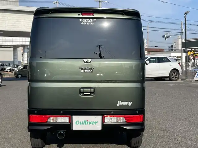 スズキ エブリィ ワゴン PZターボ 広島県 2020(令2)年 3.3万km クールカーキPM ワンオーナー/禁煙車/ジムニーフェイスキット/フロントバンパーガード/社外バンパー/リフトアップ/サイドカバー/社外マフラー/社外ナビ/　【CD/DVD/Bluetooth/フルセグTV】/衝突被害軽減システム/横滑防止装置/盗難防止装置/片側パワースライドドア/D席シートヒーター/レザー調シートカバー/ETC/デジタルインナーミラー/ロットホルダー/純正シリコンカバー/社外ラゲッジトレイ/純正ドアハンドルエスカレッション/フェンダーミラー/オートライト/LEDヘッドライト/社外フォグランプ/プッシュスタート/スマートキー/スペアキー×1/アイドリングストップ/社外アルミホイール 14インチ/ドアバイザー/純正フロアマット/新車時整備手帳（保証書）/取扱説明書