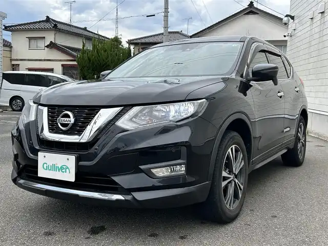日産 エクストレイル 20X 山形県 2018(平30)年 6.9万km ダイヤモンドブラック 禁煙車/4WD/純正SDナビ/・TV/AM/FM/CD/Bluetooth/アイドリングストップ/エマージェンシーブレーキ/車線逸脱警報/横滑り防止装置/盗難防止装置/LEDヘッドライト/オートライト/フロントフォグランプ/合皮シート/パワーバックドア/バックカメラ/純正フロアマット/純正ドアバイザー/冬タイヤ積み込み/保証書/取扱説明書