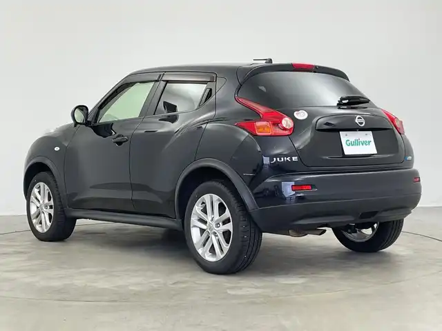 日産 ジューク 15RX タイプV 新潟県 2012(平24)年 7.2万km サファイアブラック 純正ナビ/Bluetooth/DVD/CD/バックカメラ/ビルトインETC/スペアキー1本/スマートキー/プッシュスタート/純正17インチアルミホイール/フロントフォグランプ/電動格納ミラー/革巻きステアリング/ISOFIX/取扱説明書