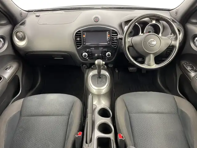 日産 ジューク 15RX タイプV 新潟県 2012(平24)年 7.2万km サファイアブラック 純正ナビ/Bluetooth/DVD/CD/バックカメラ/ビルトインETC/スペアキー1本/スマートキー/プッシュスタート/純正17インチアルミホイール/フロントフォグランプ/電動格納ミラー/革巻きステアリング/ISOFIX/取扱説明書