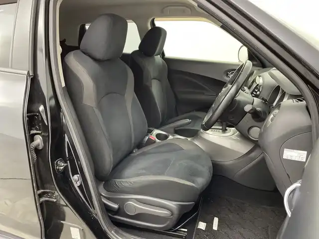 日産 ジューク 15RX タイプV 新潟県 2012(平24)年 7.2万km サファイアブラック 純正ナビ/Bluetooth/DVD/CD/バックカメラ/ビルトインETC/スペアキー1本/スマートキー/プッシュスタート/純正17インチアルミホイール/フロントフォグランプ/電動格納ミラー/革巻きステアリング/ISOFIX/取扱説明書