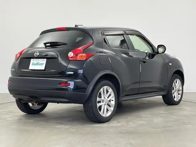 日産 ジューク 15RX タイプV 新潟県 2012(平24)年 7.2万km サファイアブラック 純正ナビ/Bluetooth/DVD/CD/バックカメラ/ビルトインETC/スペアキー1本/スマートキー/プッシュスタート/純正17インチアルミホイール/フロントフォグランプ/電動格納ミラー/革巻きステアリング/ISOFIX/取扱説明書