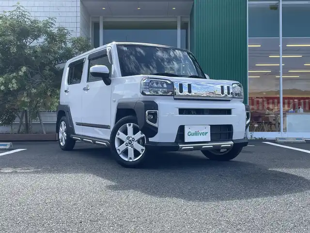 ダイハツ タフト G ターボ 岡山県 2021(令3)年 3.9万km シャイニングホワイトパール ワンオーナー/純正『フロアマット　アルミホイール』/ナビ『Panasonicナビ』/Bluetooth接続/フルセグTV/HDMI接続/シートヒーター『D＋N席』/電動格納ミラー/LEDライト/クルーズコントロール