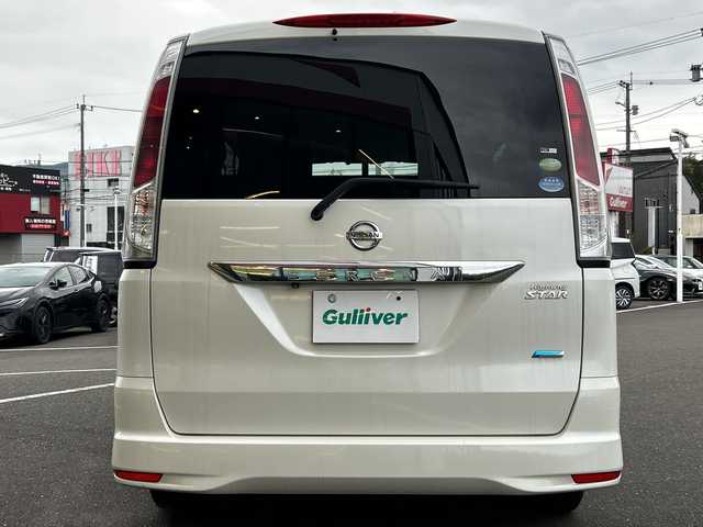 日産 セレナ ハイウェイスター Vセレクション 鹿児島県 2012(平24)年 10.8万km ブリリアントホワイトパール 純正ナビ/　　CD/DVD/BT/フルセグ/バックカメラ/両側パワースライドドア/クルーズコントロール/オートライト/純正16インチアルミホイール/ステアリングスイッチ/リアオートエアコン/アイドリングストップ/ヒルスタートアシスト/後席サンシェード/スマートキー/ETC