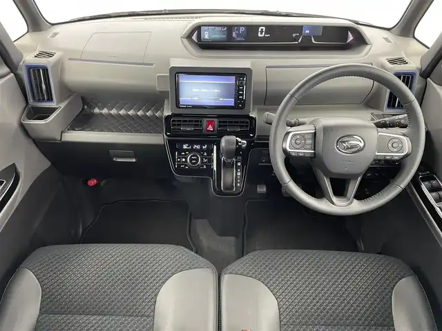 ダイハツ タント カスタム RS セレクション 富山県 2020(令2)年 1.4万km ブラックマイカメタリック/シャイニングホワイトパール 社外ナビ（AM/FM/DVD/BT/フルセグ）/バックカメラ/前後ドライブレコーダー/ETC/両側パワースライドドア/ハーフレザーシート/D/N席シートヒーター/衝突被害軽減システム/レーダークルーズコントロール/レーンキープアシスト/コーナーセンサー/横滑り防止装置/アイドリングストップ/純正アルミホイール/純正フロアマット/オートLEDライト/フォグライト/革巻きステアリング/ステアリングスイッチ/スマートキー/スペアキー