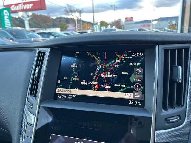 日産 スカイライン 400R 大阪府 2020(令2)年 5万km ブリリアントホワイトパール エマージェンシーブレーキ/純正ナビ　/全方位カメラ　/フルセグＴＶ　ＣＤ　ＤＶＤ　ＢＴ　/黒レザーシート　/パワーシート　/シートメモリ　/シートヒーター　/パドルシフト　/レーダークルコン　/ＥＴＣ２．０　/ＬＥＤヘッドライト　/ドライブレコーダー　/プッシュスタート　/スマートキー　/取扱説明書　保証書　/純正アルミホイール　/純正フロアマット