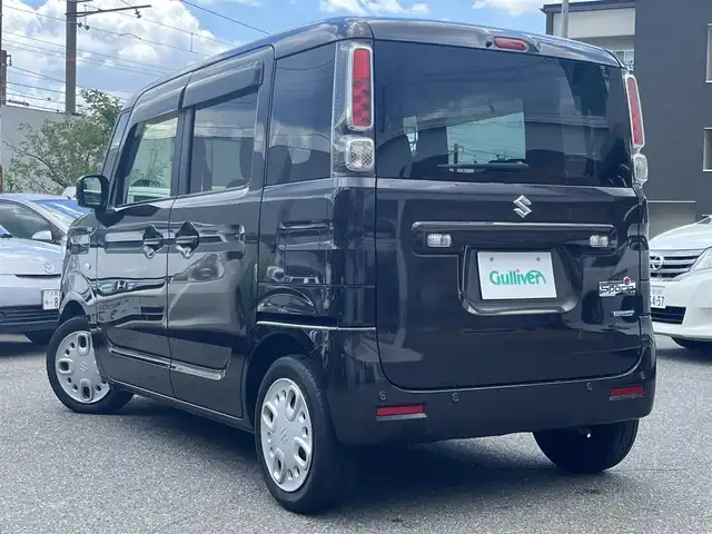 スズキ スペーシア HYBRID G 大阪府 2021(令3)年 5.4万km アーバンブラウンパールメタリック ワンオーナー/社外メモリーナビ・ワンセグTV・/　　CD・DVD・USB・SD/デュアルカメラブレーキサポート/ドライブレコーダー/スマートキー2個/電動格納ミラー/オートヘッドライト/アイドリングストップ/純正フロアマット/サイドドアバイザー