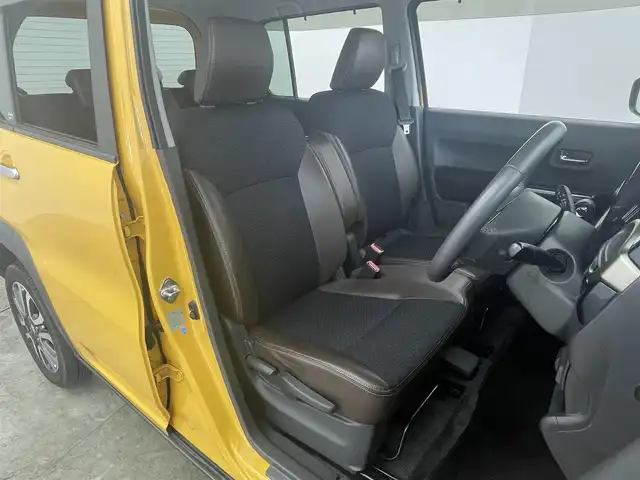 スズキ ハスラー Jスタイル Ⅲ 群馬県 2018(平30)年 5万km アクティブイエロー/スチールシルバー2トーン 社外７インチナビ　バックカメラ　ＨＩＤライト　ハーフレザーシート　シートヒーター　純正１５インチアルミホイール　ステアリングリモコン　コーナーセンサー　スマートキー　ＥＴＣ　ルーフレール　禁煙車