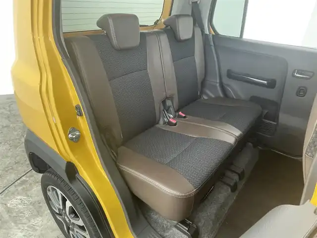 スズキ ハスラー Jスタイル Ⅲ 群馬県 2018(平30)年 5万km アクティブイエロー/スチールシルバー2トーン 社外７インチナビ　バックカメラ　ＨＩＤライト　ハーフレザーシート　シートヒーター　純正１５インチアルミホイール　ステアリングリモコン　コーナーセンサー　スマートキー　ＥＴＣ　ルーフレール　禁煙車