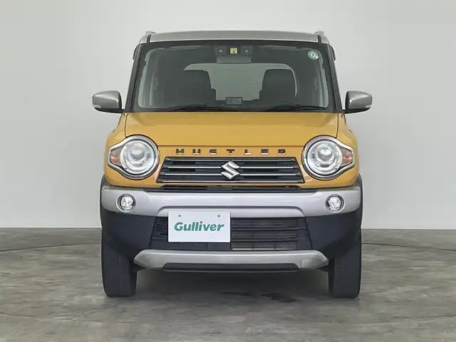 スズキ ハスラー Jスタイル Ⅲ 群馬県 2018(平30)年 5万km アクティブイエロー/スチールシルバー2トーン 社外７インチナビ　バックカメラ　ＨＩＤライト　ハーフレザーシート　シートヒーター　純正１５インチアルミホイール　ステアリングリモコン　コーナーセンサー　スマートキー　ＥＴＣ　ルーフレール　禁煙車