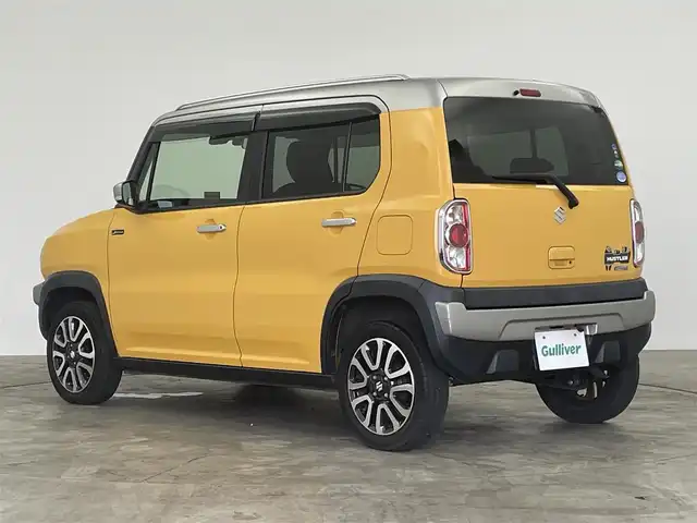 スズキ ハスラー Jスタイル Ⅲ 群馬県 2018(平30)年 5万km アクティブイエロー/スチールシルバー2トーン 社外７インチナビ　バックカメラ　ＨＩＤライト　ハーフレザーシート　シートヒーター　純正１５インチアルミホイール　ステアリングリモコン　コーナーセンサー　スマートキー　ＥＴＣ　ルーフレール　禁煙車
