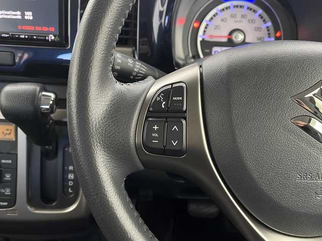 スズキ ハスラー Jスタイル Ⅲ 栃木県 2018(平30)年 5万km アクティブイエロー/スチールシルバー2トーン 社外ナビ/（）/バックカメラ/衝突軽減システム/車線逸脱抑制機能/横滑り防止/アイドリングストップ/ビルトインETC/前席シートヒーター/ハーフレザー/純正アルミホイール/社外フロアマット/電動格納ミラー/ステアリングスイッチ/ISOFIX/プッシュスタート/スマートキー