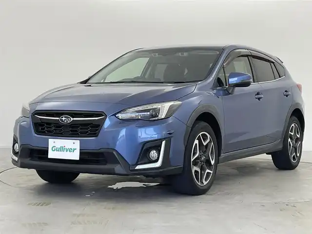 スバル インプレッサ ＸＶ 2．0i－S アイサイト 群馬県 2017(平29)年 5.6万km クォーツブルーP ブラックレザーセレクション/(オレンジステッチ/フロントシートヒーター)/アドバンスドセイフティパッケージ/[スバルリヤビークルディティクション/ハイビームアシスト]/＝＝＝＝＝＝＝＝＝＝/8インチPanasonicナビ/・フルセグTV/CD/DVD/Bluetooth/USB/X-MODE/LEDハイ＆ロービームランプ/プリクラッシュブレーキ/アクティブレーンキープ(車線中央維持/車線逸脱抑制)/AT誤発進抑制制御/AT誤発進抑制制御/車線逸脱警報/ふらつき警報/ステアリング連動ヘッドランプ/クリアビューパック/[フロントワイパーデアイサー/ヒーテッドドアミラー/撥水加工フロントドアガラス]/全車速追従機能付クルーズコントロール/定速クルーズコントロール/パドルシフト/前席パワーシート