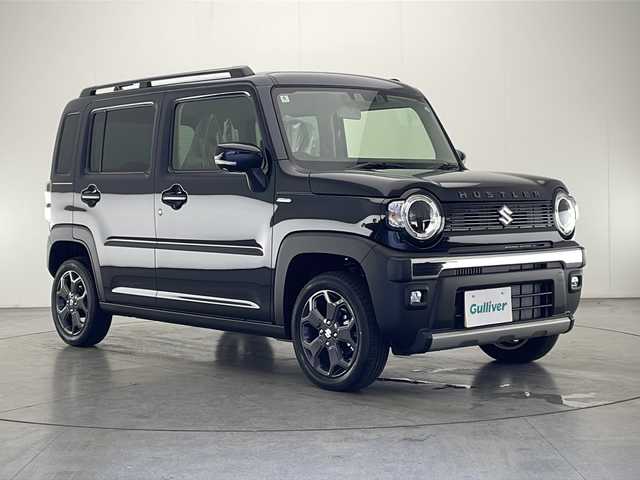 スズキ ハスラー タフワイルド 宮崎県 2024(令6)年 0.1千km ブルーイッシュブラックパール3 禁煙車/衝突被害軽減ブレーキ/純正15インチアルミ/純正LEDオートライト/純正LEDフォグ/純正セキュリティアラーム/アダプティブクルーズコントロール/レーンディパーチャーアラート/クリアランスソナー/エネチャージ/ウインカードアミラー/前席シートヒーター/オートエアコン（ナノイーX）/リアプライバシーガラス/ルーフレール/スマートキー/プッシュエンジンスタート/スペアキー/新車時保証書/取扱い説明書