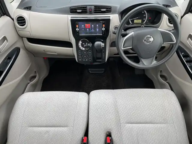日産 デイズ X 神奈川県 2014(平26)年 4.8万km プレミアムパープルP 純正ＳＤナビ（MP314D-W）/フルセグ/Bluetooth/CD/DVD/全周囲カメラ/KEIYO製前後ドライブレコーダー（AN-R085）/プッシュスタート/スマートキー/スペアキー/純正フロアマット/アイドリングストップ/電動格納ミラー/ドアバイザー/保証書/取扱説明書/記録簿