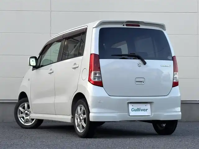 スズキ ワゴンＲ FT－LTD 茨城県 2009(平21)年 13万km パールホワイト 純正カーオーディオ/　(AM/FM/CD)/社外エアロ/　(フロント/サイド/リア/リアアンダー)/社外アルミホイール/ベンチシート/スマートキー/パワーステアリング/Wエアバック/社外フロアマット