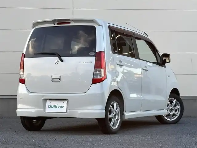 スズキ ワゴンＲ FT－LTD 茨城県 2009(平21)年 13万km パールホワイト 純正カーオーディオ/　(AM/FM/CD)/社外エアロ/　(フロント/サイド/リア/リアアンダー)/社外アルミホイール/ベンチシート/スマートキー/パワーステアリング/Wエアバック/社外フロアマット