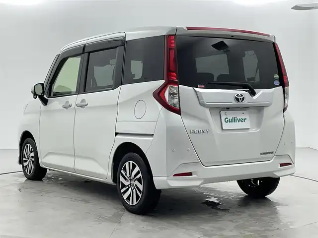 トヨタ ルーミー カスタムG 福井県 2019(令1)年 2.2万km パールホワイトⅢ Panasonicナビ　/CD/DVD/Bluetooth/フルセグ/両側パワースライドドア/スマートアシスト/・衝突警報機能/・ブレーキ制御付誤発進抑制機能/・車線逸脱警報機能/・クルーズコントロール/・オートライト/バックカメラ/シートヒーター/前後ドラレコ/LEDヘッドライト/ETC/フォグランプ