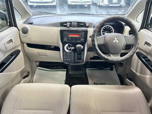 三菱 ｅＫワゴン M 山形県 2013(平25)年 3.8万km クールシルバーメタリック 禁煙車/純正オーディオ/・FM/AM/CD/AUX/アイドリングストップ/盗難防止装置/ハロゲンヘッドライト/電動格納ミラー/リモコンキー/AAC/フロアマット/ドアバイザー/冬タイヤ積み込み/保証書/記録簿