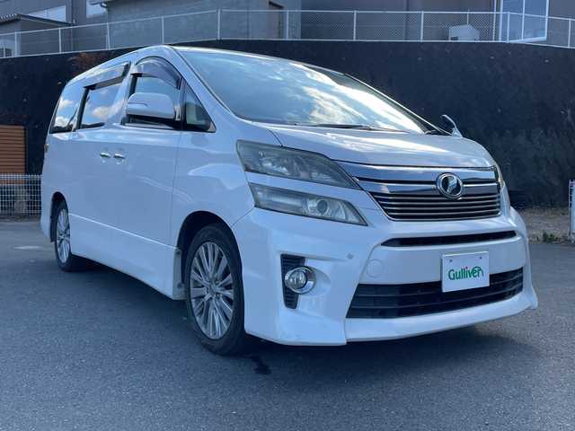 トヨタ ヴェルファイア 2．4Z Gエディション 山梨県 2012(平24)年 9.2万km ホワイトパールクリスタルシャイン 純正ＨＤＤナビ　/バックカメラ　/フルセグＴＶ　/純正ビルトインＥＴＣ　/Ｂｌｕｅｔｏｏｔｈ　/後席フリップダウンモニター　/３列シート　/電動リアゲート　/純正フロアマット　/運転席／助手席パワーシート　/両側パワスラ