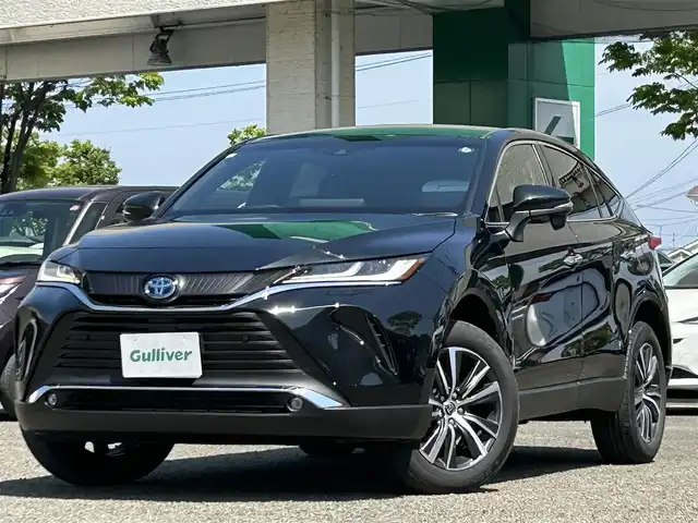 トヨタ ハリアー ハイブリッド G レザーパッケージ 宮城県 2020(令2)年 2.7万km プレシャスブラックパール /ワンオーナー//デジタルインナーミラー//純正メモリナビ（フルセグＴＶ，ＡＭ，ＦＭ，ＢＴ，Ｍｉｒａｃａｓｔ）//衝突被害軽減システム//ブラインドスポットモニター//クリアランスソナー//バックモニター//オートアラーム//レーダークルーズコントロール//ETC//パワーシートD席・N席//オートマチックハイビームスイッチ//ハンドルヒーター//アイドリングストップ//パワーバックドア//プッシュスタート//レーダーディパーチャーアラート//車両接近通報一時停止スイッチ//純正フロアマット//USBポート//トヨタSOSボタン//純正AWスタッドレスタイヤ積込