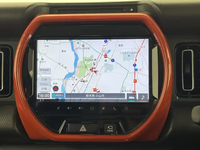 スズキ ハスラー HYBRID X ターボ 栃木県 2020(令2)年 3.4万km アクティブイエロー/ホワイト2トーンルーフ 4WD/ターボ/ルーフキャリア/バックラダー/オールテレーンタイヤ/ルーフトップライティング/DEAN製アルミホイール/純正ナビ/(フルセグTV・Bluetooth・CD・DVD・USB)/全方位カメラ/バックカメラ/スズキセーフティサポート/ ・衝突軽減ブレーキ/ ・レーンキープアシスト/ ・アダプティブクルーズコントロール/パドルシフト/ETC/LEDヘッドライト/オートライト/ダウンヒルアシストコントロール/純正フロアマット/後方コーナーセンサー