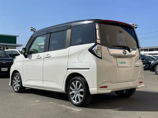 ダイハツ トール カスタムG ターボ SAⅢ 東京都 2019(平31)年 5万km パールⅡ ALPINEナビ/全周囲カメラ/両側電動スライドドア/フルセグＴＶ/クルーズコントロール/ETC/前方ドライブレコーダー/衝突軽減ブレーキ/純正ゴムマット/前後コーナーセンサー/純正サイドバイザー/フォグライト/スマートキー