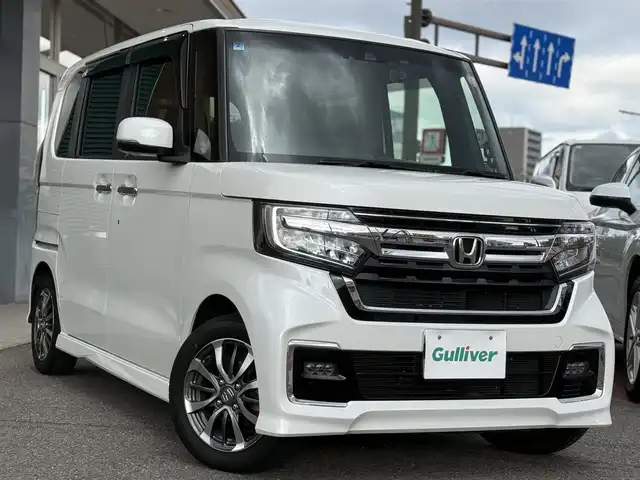 ホンダ Ｎ ＢＯＸ カスタム L 香川県 2022(令4)年 3.1万km プラチナホワイトパール ワンオーナー/社外SDナビ/フルセグ/バックカメラ/左パワースライドドア/ホンダセンシング/レーダークルーズコントロール/純正14インチアルミ/前後ドラレコ/スマートキー/レーンキープ/ETC