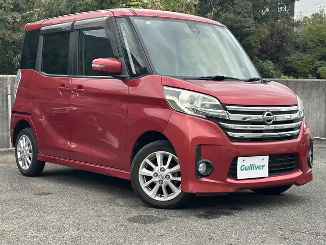 日産 デイズ ルークス ハイウェイスターX 長崎県 2016(平28)年 5.6万km スパークリングレッドM 純正ナビ/アラウンドビューモニター/フルセグTV/エマージェンシーブレーキ/片側パワースライドドア/Bluetooth/スマートキー/キセノンヘッドライト/サーキュレーター/アイドリングストップ