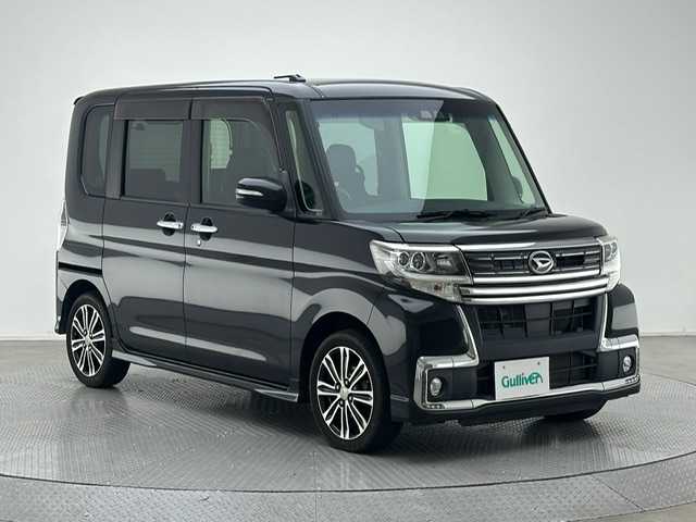 ダイハツ タント カスタム RS トップED SA Ⅲ 兵庫県 2016(平28)年 6.4万km ブラックマイカメタリック 社外SDナビ/フルセグ CD DVD BT MSV/バックカメラ/両側パワースライドドア/ハーフレザーシート/シートヒーター/衝突軽減ブレーキ/レーンキープアシスト/コーナーセンサー/ドライブレコーダー/ETC/LEDヘッドライト/オートライト/オートハイビーム/スマートキー/スペアキー