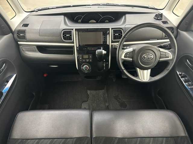 ダイハツ タント カスタム RS トップED SA Ⅲ 兵庫県 2016(平28)年 6.4万km ブラックマイカメタリック 社外SDナビ/フルセグ CD DVD BT MSV/バックカメラ/両側パワースライドドア/ハーフレザーシート/シートヒーター/衝突軽減ブレーキ/レーンキープアシスト/コーナーセンサー/ドライブレコーダー/ETC/LEDヘッドライト/オートライト/オートハイビーム/スマートキー/スペアキー