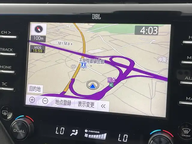 トヨタ カムリ WSレザーパッケージ 熊本県 2020(令2)年 5.9万km プラチナホワイトパールマイカ パノラマムーンルーフ（OP）/JBLプレミアムサウンド（OP）/純正CD・DVDデッキ（OP）/トヨタセーフティセンス/・プリクラッシュセーフティ/・レーンディパーチャーアラート/・アダプティブハイビームシステム/・レーダークルーズコントロール/・パーキングサポートブレーキ/・リヤクロストラフィックアラート/純正ビルトインETC/カラーヘッドアップディスプレイ/ブラインドスポットモニター/インテリジェントクリアランスソナー/純正8型ナビ/バックカメラ/黒本革シート/前席パワーシート＆シートヒーター/本革巻きステアリング/MTモード付AT/純正18インチAW/純正フロアマット/スマートキー１本