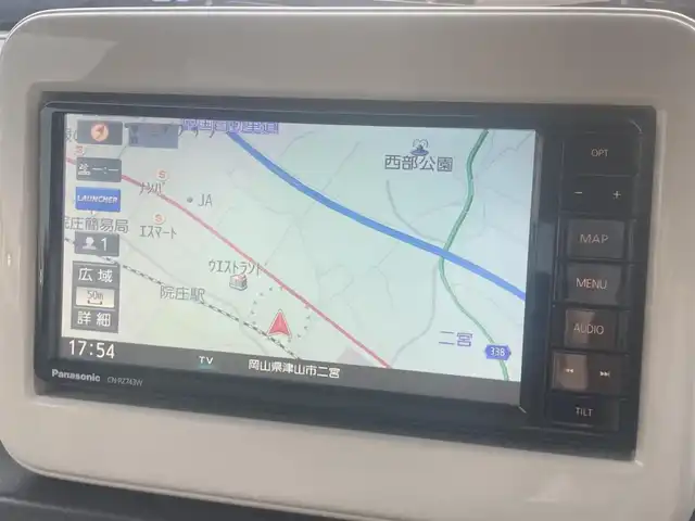 スズキ ラパン L 岡山県 2018(平30)年 4.7万km アーバンブラウンパールメタリック 純正SDナビ　CN-RZ743W/(CD/DVD/BT/TV)/バックカメラ/衝突被害軽減システム/横滑り防止装置/ETC/アイドリングストップ/電動格納ミラー/シートヒーター/プッシュスタート/スマートキー/フロアマット/ドアバイザー/スペアキー/取扱説明書/保証書
