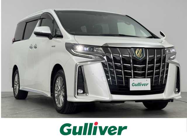 トヨタ アルファードハイブリット S タイプゴールド 愛知県 2020(令2)年 5.3万km ホワイトパールクリスタルシャイン トヨタセーフティセンス/・プリクラッシュセーフティ/・レーントレーシングアシスト/・パーキングサポートブレーキ/・パーキングソナー/・アダプティブハイビーム/レーダークルーズコントロール/パワーバックドア/純正ディスプレイオーディオ（ナビキット）/・フルセグTV/Bluetooth/USB/バックカメラ/ビルドインETC/前後ドライブレコーダー/寒冷地仕様/AC100V