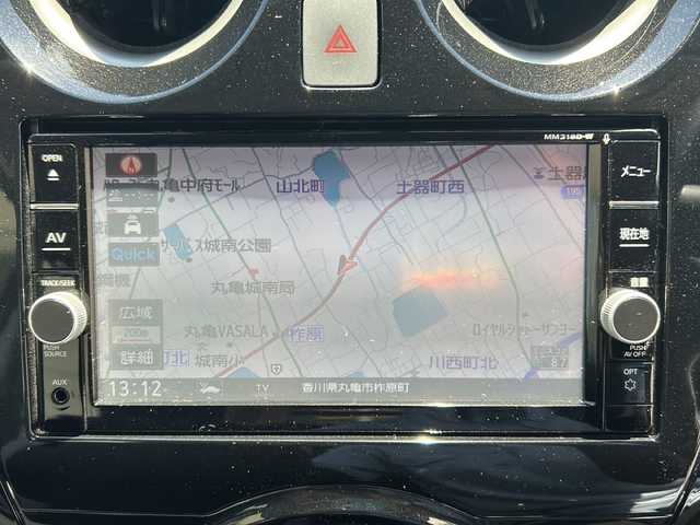 日産 ノート 香川県 2019(令1)年 7.7万km ガーネットレッド 純正ナビ／フルセグＴＶ／バックカメラ／ＥＴＣ／エマージェンシーブレーキ／ＥＴＣ／フロアマット/レーンアシスト