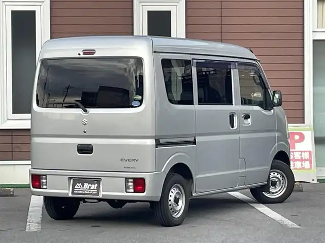 スズキ エブリイ PC 栃木県 2016(平28)年 9.9万km シルキーシルバーメタリック ハイルーフ/サイドバイザー/MTモード付AT/フロアマット/スピーカーなし