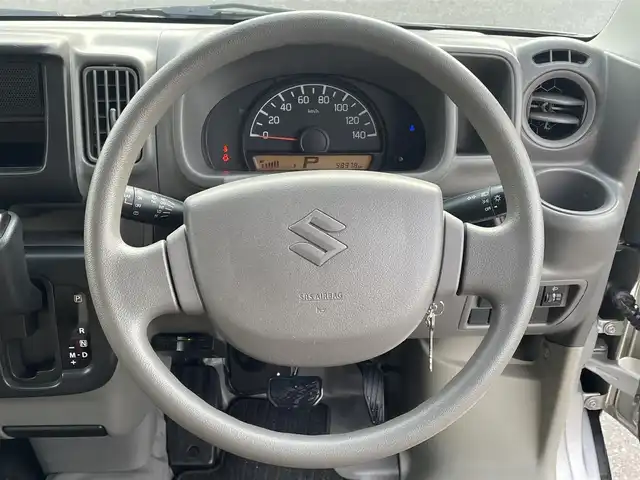 スズキ エブリイ PC 栃木県 2016(平28)年 9.9万km シルキーシルバーメタリック ハイルーフ/サイドバイザー/MTモード付AT/フロアマット/スピーカーなし