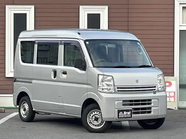 スズキ エブリイ PC 栃木県 2016(平28)年 9.9万km シルキーシルバーメタリック ハイルーフ/サイドバイザー/MTモード付AT/フロアマット/スピーカーなし