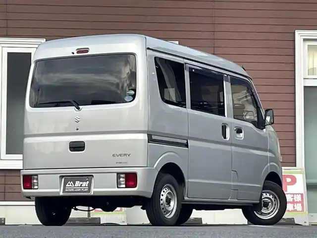 スズキ エブリイ PC 栃木県 2016(平28)年 9.9万km シルキーシルバーメタリック ハイルーフ/サイドバイザー/MTモード付AT/フロアマット/スピーカーなし