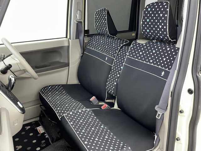 ダイハツ タント X ターボ SA 大阪府 2014(平26)年 5.1万km コットンアイボリー 純正SDナビ/【BT/フルセグ/AUX/DVD」/ETC/バックカメラ/両側パワースライドドア/アイドリングストップ/衝突被害軽減システム/横滑り防止装置/スタッドレスタイヤ積み込み/純正ミッキーマウスシートカバー/純正ミッキーマウスフロアマット/オートライト/サンシェード