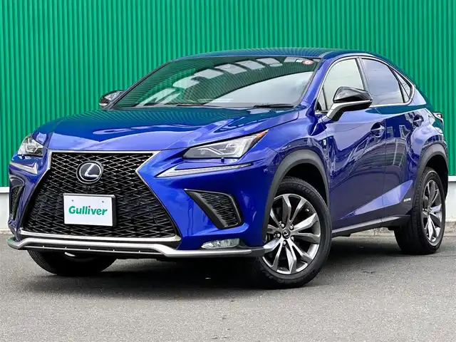 レクサス ＮＸ 300h Fスポーツ 宮城県 2019(令1)年 5.9万km ヒートブルーコントラストレイヤリング LEDヘッドランプセット/・角型LEDヘッドランプ/・ヘッドランプクリーナー/・アダプティブハイビームシステム/パノラミックビューモニターセット/・パノラミックビューモニター/・パーキングサポートブレーキ（静止物）/ブラインドスポットモニターセット/・ブラインドスポットモニター/・リアクロストラフィックアラート/＝＝＝/セーフティシステムプラス/・プリクラッシュセーフティ/・レーントレーシングアシスト/・オートマチックハイビーム/・レーダークルーズコントロール/・ロードサインアシスト/・先行車発進告知機能/ハンズフリーパワーバックドア/純正ナビ/・CD/DVD/・Bluetooth/・フルセグTV/ビルトインETC2.0/ドライブレコーダー/AC100V/100W/ヘッドアップディスプレイ/本革シート/シートヒーター／ベンチレーション/パワーシート（運転席メモリー機能付）/革巻きステアリング/電動パーキングブレーキ/ブレーキホールド/スマートキー＆プッシュスタート/スペアキー1本、カードキー1枚/電動格納ミラー/純正18インチAW/フロアマット