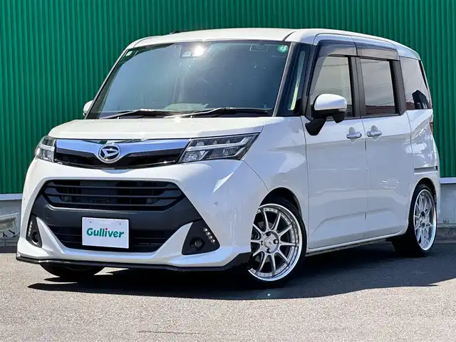 ダイハツ トール Gターボ SAⅢ 宮城県 2019(平31)年 12.7万km パールホワイトⅢ スマートアシスト3/・衝突回避支援ブレーキ/・衝突警報/・車線逸脱警報機能/・誤発進抑制機能/・オートハイビーム/コーナーセンサー/アルパイン9インチナビ（X9ZD）/・CD/DVD/・Bluetooth/・フルセグTV/バックモニター/ビルトインETC/前席シートヒーター/クルーズコントロール/ステアリングスイッチ/LEDヘッドランプ/フォグランプ/オートライト/スマートキー＆プッシュスタート/スペアキー/電動格納ミラー/SSR17インチAW/ダウンサス/純正フロアマット/純正ドアバイザー/Wエアバッグ/取扱説明書/保証書