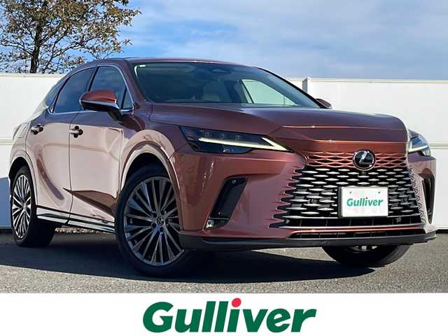 レクサス ＲＸ 450h+ バージョンL 岩手県 2024(令6)年 6.3万km ゴールドⅡ サンルーフ　デジタルミラー　アドバンストパーク　純正１４型ナビ　フルセグ　Ｂｌｕｅｔｏｏｔｈ　ＵＳＢ　ＨＤＭＩ　全周囲Ｃ　　純正２１ＡＷ　革シート　シートヒーター　エアシート　ステアヒーター　ETC