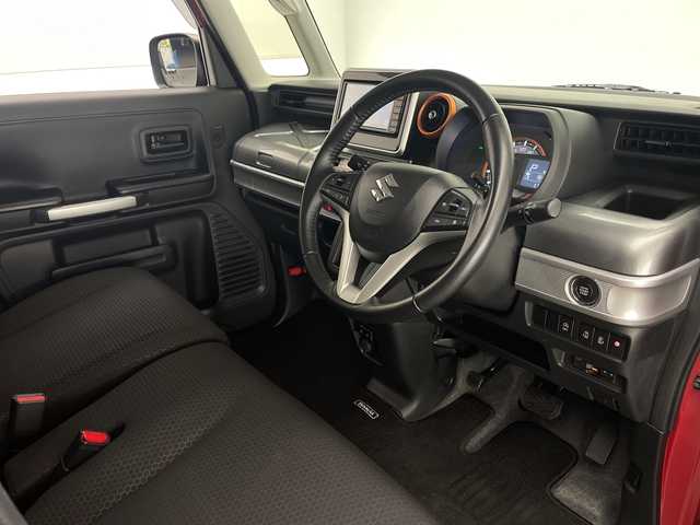 スズキ スペーシア ギア HYBRID XZターボ 宮崎県 2020(令2)年 5.8万km フェニックスレッドパール/ガンメタリック2トーンルーフ 禁煙車/衝突被害軽減ブレーキ/社外ナビTV/（CN-RZ753W/CD/DVD/Bluetooth/フルセグTV)/純正ドライブレコーダー/純正ビルトインETC/純正LEDオートライト/純正LEDフォグ/純正セキュリティアラーム/純正フロアマット/両側電動スライドドア/エネチャージ/アダプティブクルーズコントロール/レーンディパーチャーアラート/オートマチックハイビーム/クリアランスソナー/パドルシフト/前席シートヒーター/オートエアコン/ウインカードアミラー/スマートキー/プッシュエンジンスタート/スペアキー