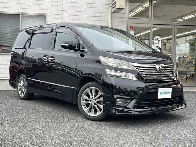 トヨタ ヴェルファイア 2．4Z プラチナセレクションⅡ 埼玉県 2010(平22)年 16.7万km ブラック サンルーフ　/社外８インチナビ　/フルセグ/DVD/CD/BT/社外フリップダウンモニター　/社外エアロ　/社外シートカバー　/ドライブレコーダー　/バックカメラ　/パワーバックドア　/両側パワースライドドア/横滑り防止/コーナーセンサー/２列目オットマン　/オートライト/保証書　/取扱説明書
