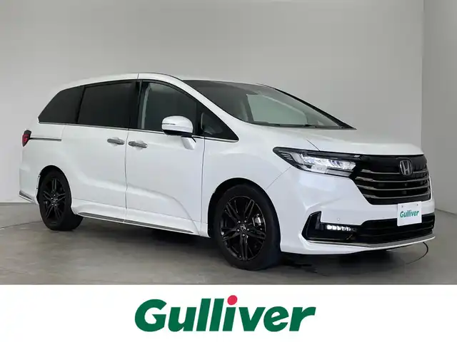 ホンダ オデッセイ ハイブリッド e:HEVアブソルート EX 埼玉県 2021(令3)年 3.1万km プラチナホワイトパール 純正１０インチナビ　フリップダウンモニター　マルチビューカメラ　ＢＳＭ　ホンダセンシング　アダクティブクルーズコントロール　ビルトインＥＴＣ２．０　シートヒーター　ＨＤＭＩ　オートライト　ＬＥＤライト