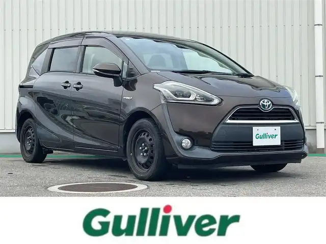トヨタ シエンタ ハイブリッド G 富山県 2017(平29)年 8.8万km ヴィンテージブラウンパールクリスタルシャイン 純正ナビ／/フルセグＴＶ／/Ｂｌｕｅｔｏｏｔｈ／/ＤＶＤ再生／/バックカメラ／/両側パワースライドドア／/ＨＤＭｉ入力端子／/前席シートヒーター／/ビルトインＥＴＣ／/セーフティセンス／/オートマチックハイビーム