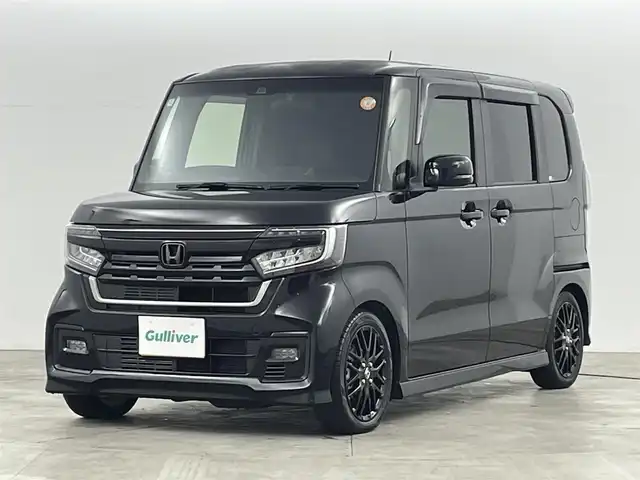 ホンダ Ｎ ＢＯＸ カスタム L ターボ スタイル+ブラック 福島県 2022(令4)年 5.2万km クリスタルブラックパール ホンダセンシング/・衝突軽減ブレーキ/・誤発進抑制機能 /・歩行者事故低減ステアリング /・路外逸脱抑制機能/・渋滞追従機能付アダプティブクルーズコントロール /・車線維持支援システム /・先行車発進お知らせ機能 /・標識認識機能 /・後方誤発進抑制機能/・ オートハイビーム/純正ナビゲーション/・型式：VXV-227NBi/・Bluetooth/AM・FM/USB/SD/・バックカメラ/・ETC/両側パワースライドドア/純正前後ドライブレコーダー/革巻きステアリング/・ステアリングスイッチ/・パドルシフト/シートヒーター/LEDライト/・フォグライト/ドアバイザー/プッシュスタート/・スマートキー/純正フロアマット