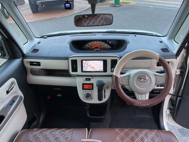 ダイハツ ムーヴ キャンバス X メイクアップ SA Ⅱ 大阪府 2016(平28)年 6.6万km パールホワイトⅢ/ナチュラルベージュマイカメタリック 2トーン 社外ナビ（フルセグTV/Bluetooth/AM・FM）/バックカメラ/ドライブレコーダー/ETC/プッシュスタート/アイドリングストップ/横滑り防止機能/衝突被害軽減ブレーキ